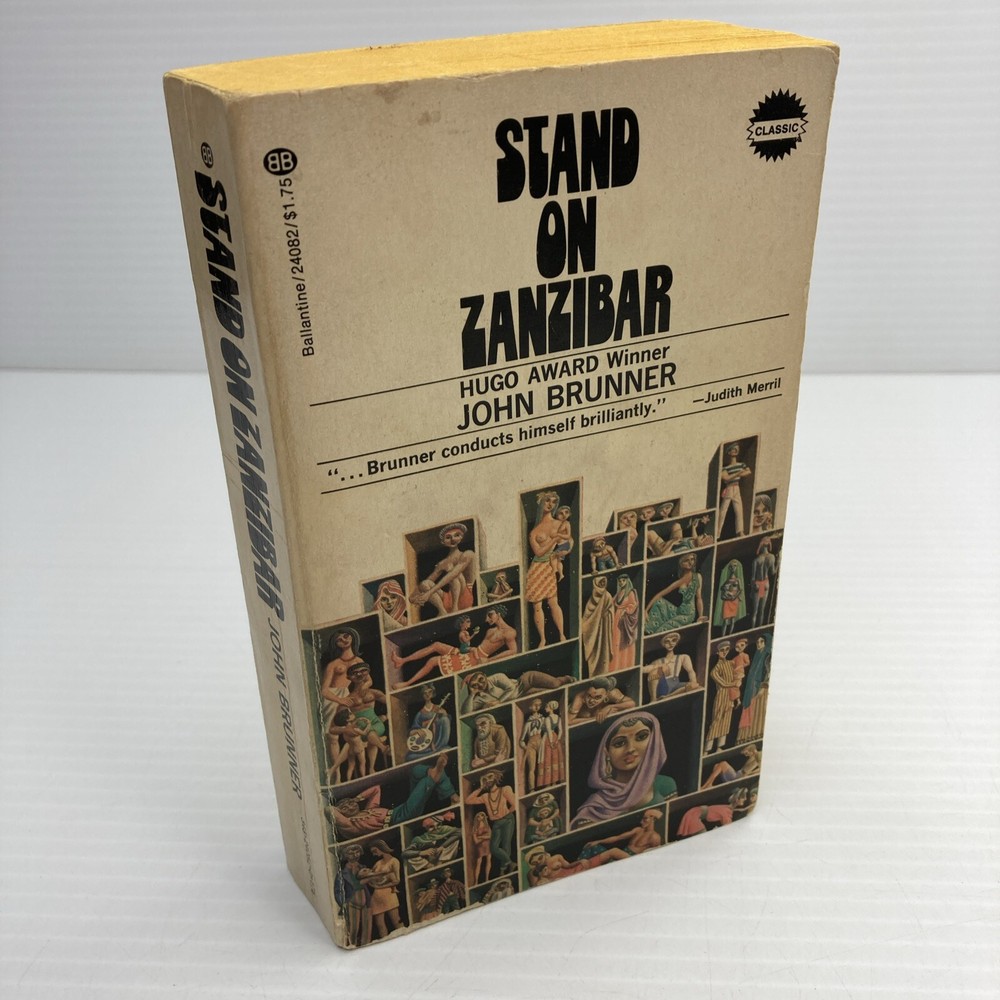 Stand on Zanzibar John Brunner 1974 Fifth Print Ballantine Books Paperback