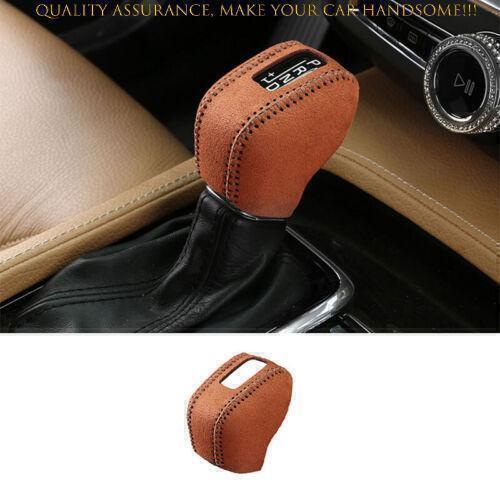 Volvo S90 2017-2021 Brown Alcantara Gear Shift Knob Trim 1PCS