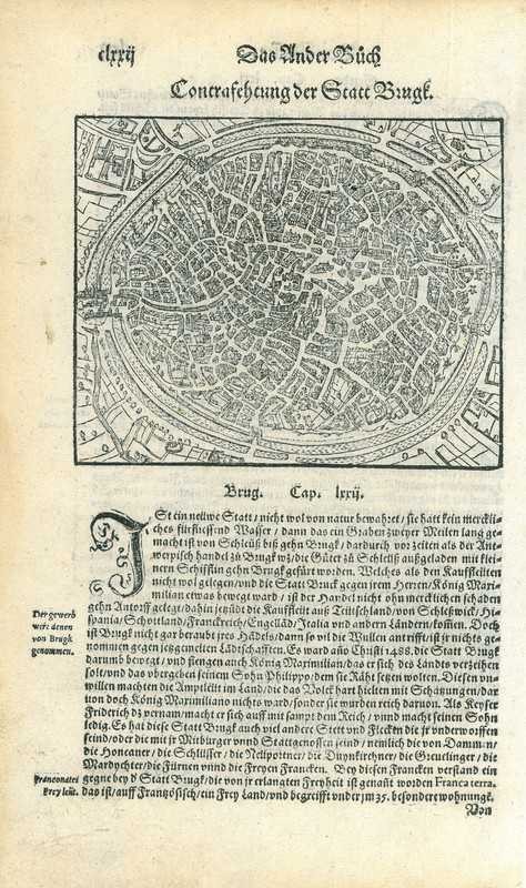 City map of Bruges