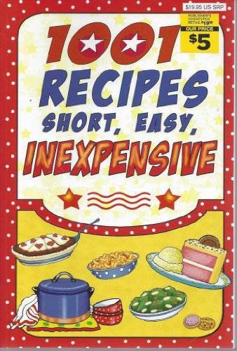1001 quick easy budget-friendly recipes paperback in good condition  