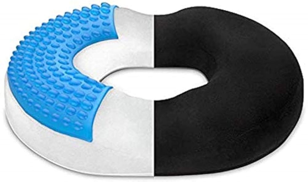 Donut Pillow Seat Cushion Orthopedic Design| Tailbone & Coccyx Memory Foam Pi...