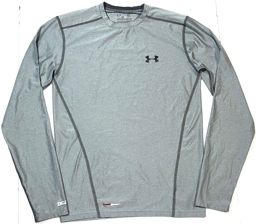 Under Armour Fitted Heat Gear Base Long Sleeve Compression Crew T-Shirt Top S