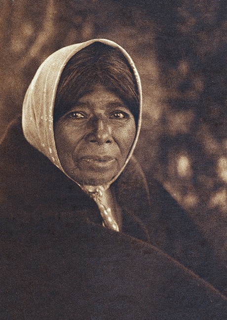 Wappo Matron Photogravure New Print, Edward S. Curtis, c1924, 5 x 7 inch