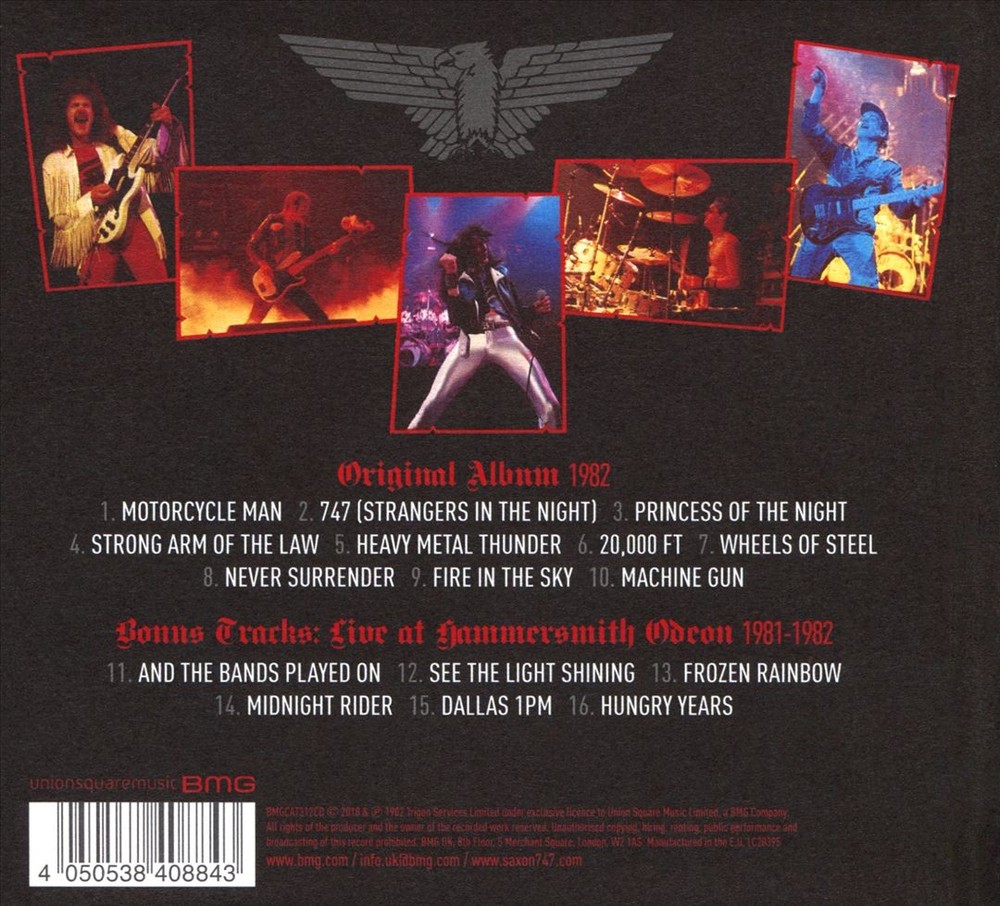 Saxon The Eagle Has Landed [Live] [1999 Remaster] New Cd