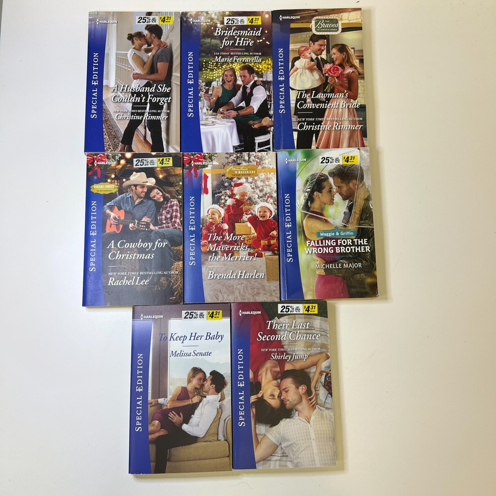 Harlequin Special Edition Lot of 8 Books Paperback Romance Sexy Desire Love