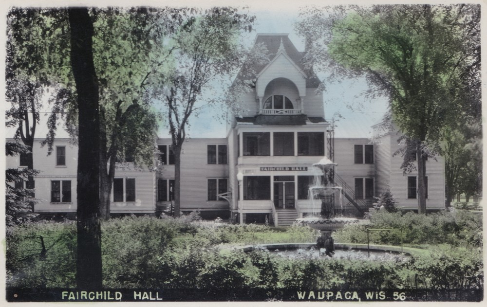 RPPC Waupsca WI The GAR Grand Army Home for Veterans is located @ Greenwood Park
