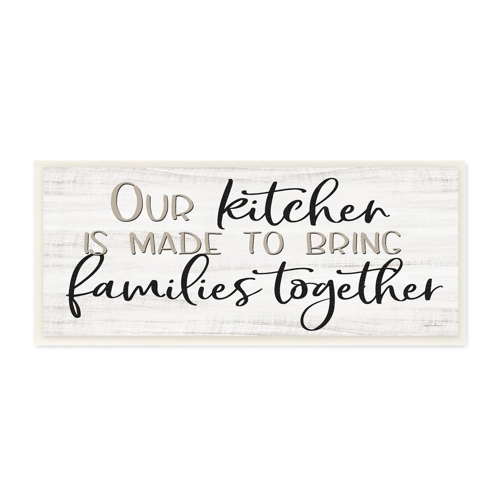 Stupell Kitchen & Family Meaningful Quote Birch Texture Wood