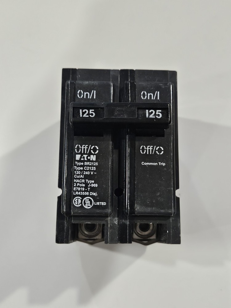 Eaton Type BR2125 Interchangeable 2 Pole Circuit Breaker NEW Fast Shipping