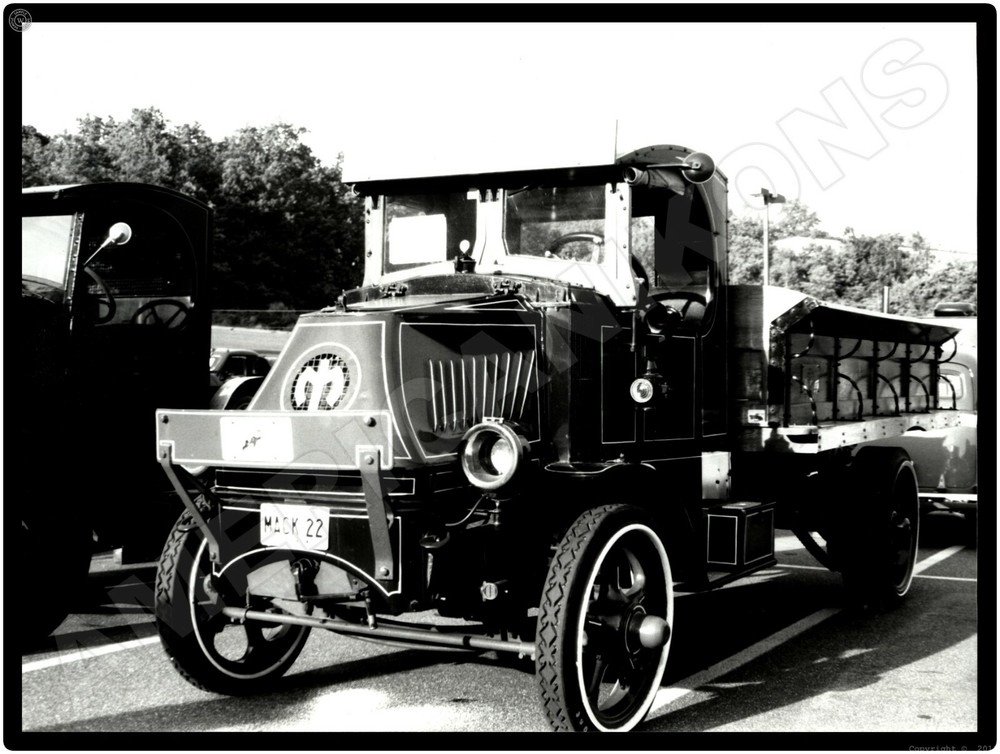 Vtg. Mack Trucks AC New Metal Sign: 1922 Mack Model AC at Antique Truck Show