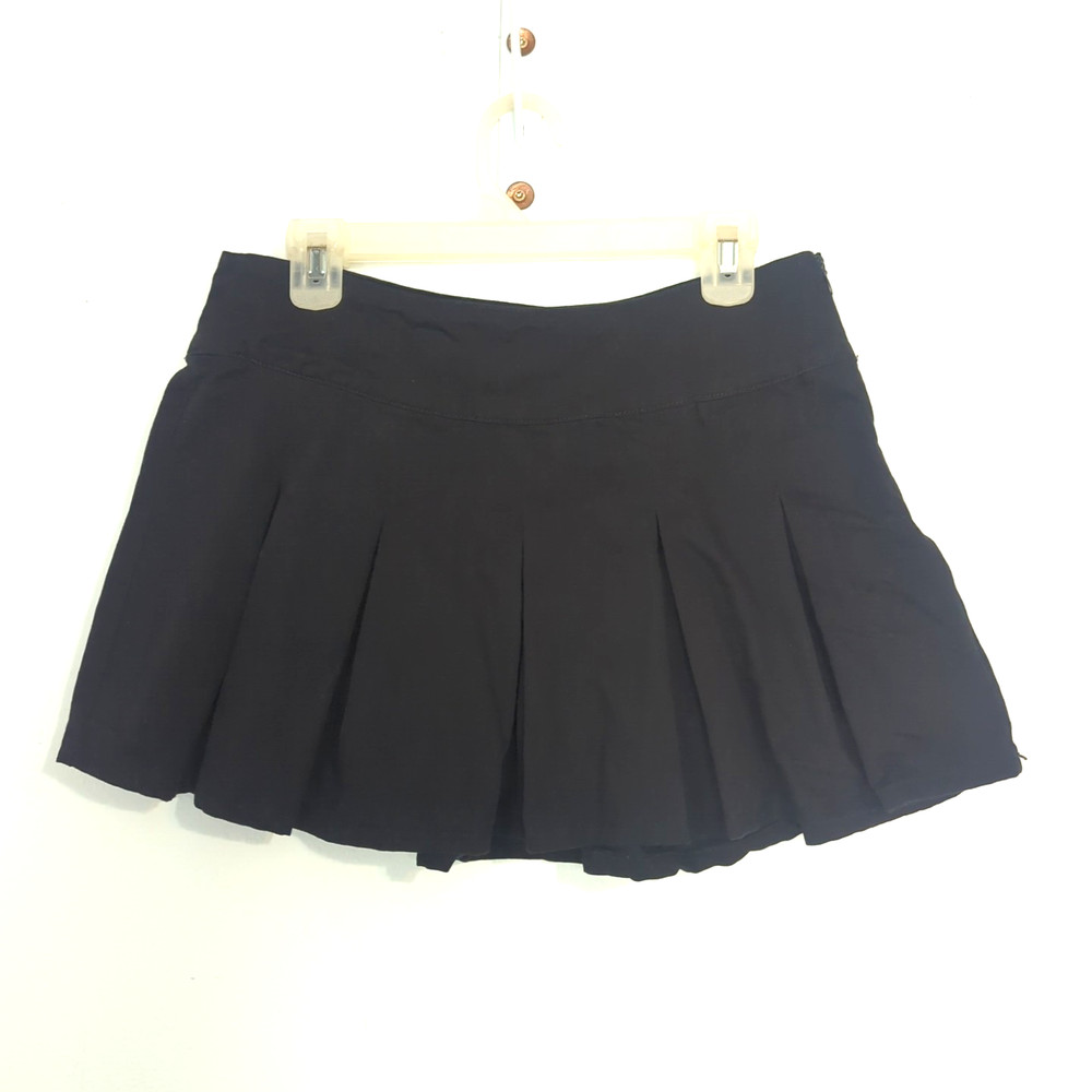 Forever 21 Large Pleated Skirt Micro Dark Academia Grunge Y2k Goth Mini