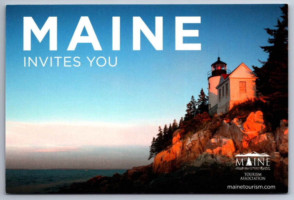 Postcard  Bass Harbor Lighthouse Acadia National Park Tremont  Maine   I-14-image