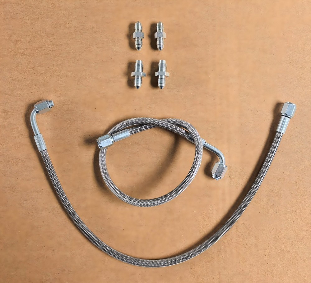 Stainless Steel  Rear  Brake Lines  Kit 2001-05 Honda Civic Rear Drum W/O ABS