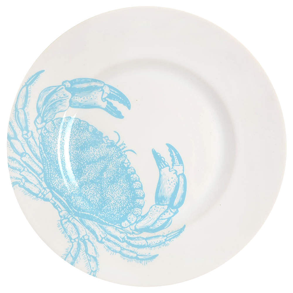 222 Fifth Coastal Life Blue Salad Plate 9436265