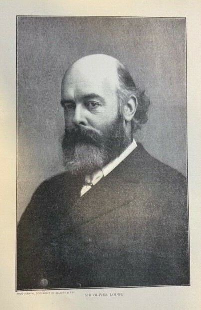 1907 Vintage Magazine Illustration Sir Oliver Lodge British Physicist