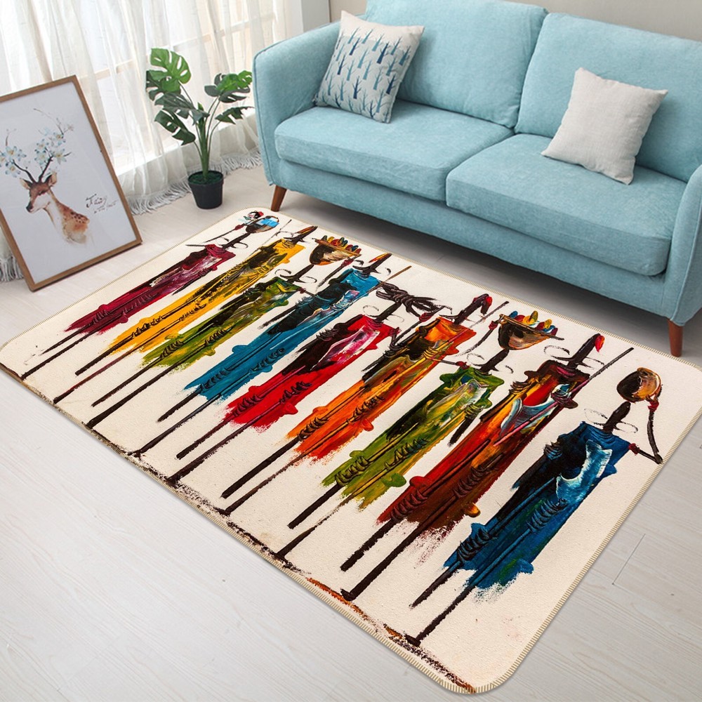 3D Watercolor Painting ZHUC2805 Game Non Slip Carpet Mat Photo Carpet Amy