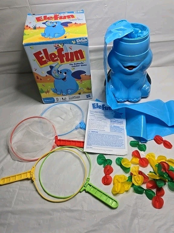 Vintage Elefun Butterfly Catchin Game Works 2002 Hasbro See Describtion