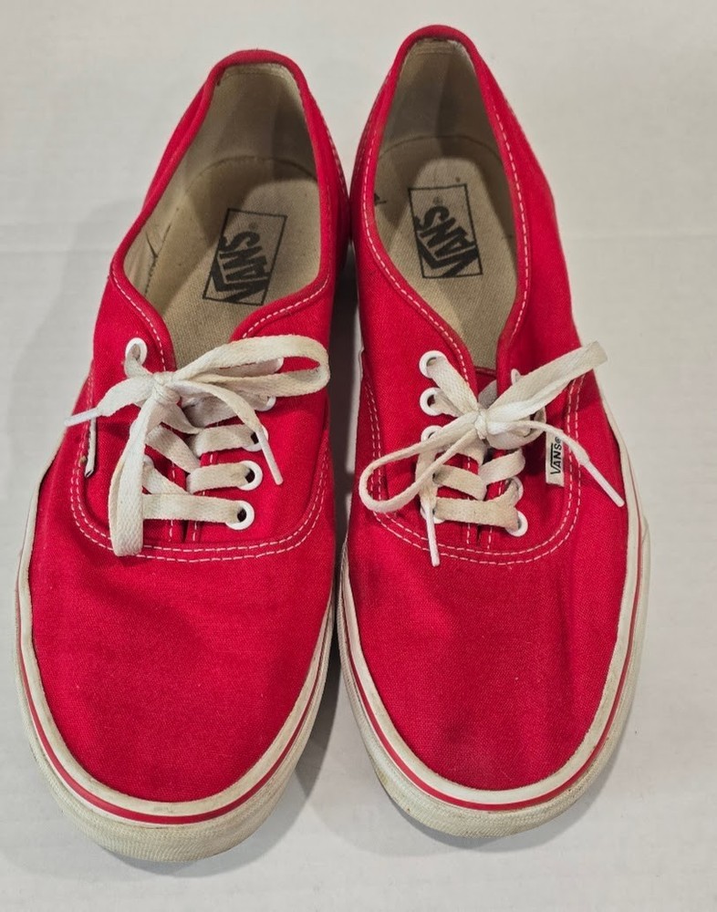 Men's Red Vans Sz 11