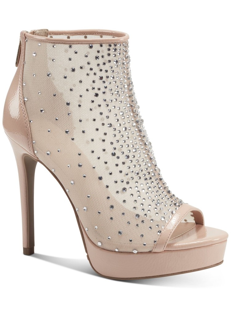 Thalia Sodi Sheer Desire Womens Beige Stiletto Pumps Size 7.5 M
