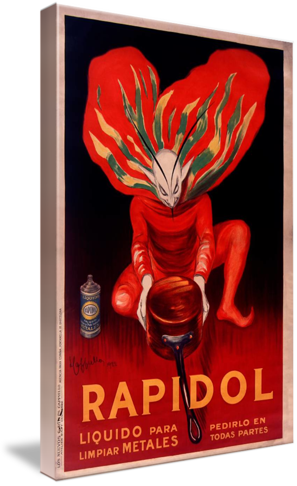 Canvas Art - Rapidol Metal Polish by Cappiello Vintage Advertisement,