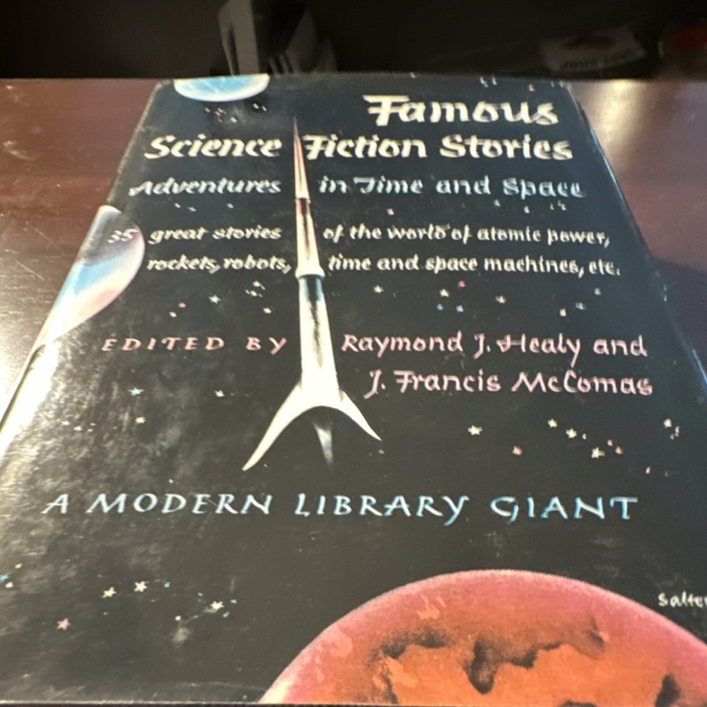 Modern Library Giant Famous Science-Fiction Stories HC DJ Healy McComas