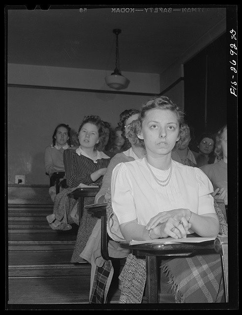 Ames Iowa Iowa State College Child Psychology Class 1942 Women Students