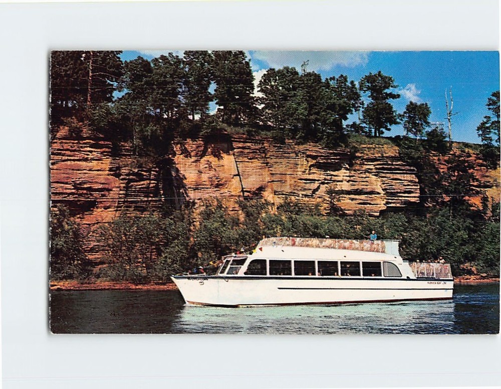 Postcard Cow in the Milk Bottle Lower Dells of the Wisconsin River Wisconsin USA