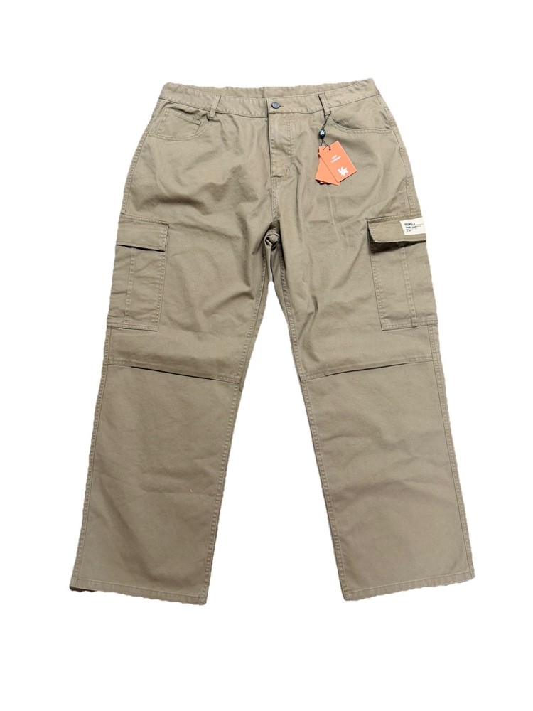 YOUNG LA SIZE XXL CARPENTER JEANS KHAKI BEIGE YLA PANTS New with tags