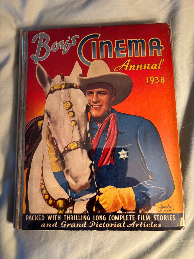 1938 Boy's Cinema Annual - movie tie-in VG Basil Rathbone article etc