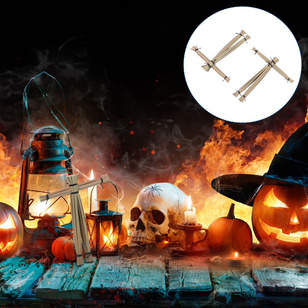 2 Pcs Twin Doll Scarecrow Magician Child