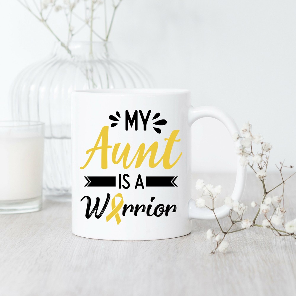 Sarcoma Warrior Mug My Aunt Fights Cancer Inspirational Gift