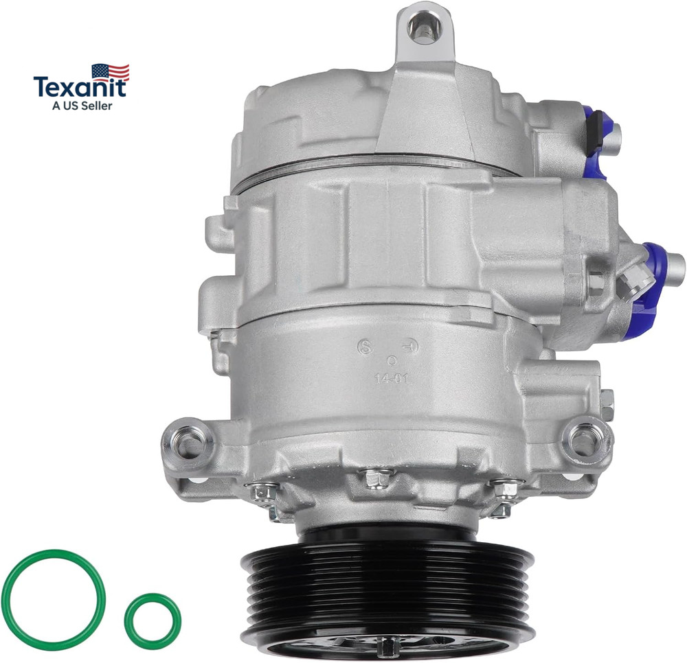 Air Conditioner AC Compressor with Clutch Fit for Audi A4 2007-2016, A5 2008-201