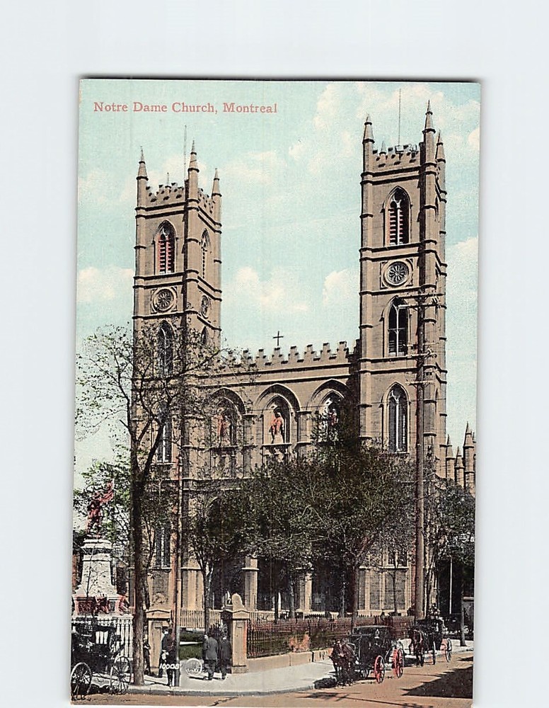 Postcard Notre Dame Church Montreal Canada