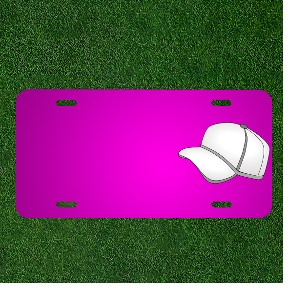 Create Your Own Custom Car License Plate with Matching Cap and Personalized Names for a Stylish Causal Look
