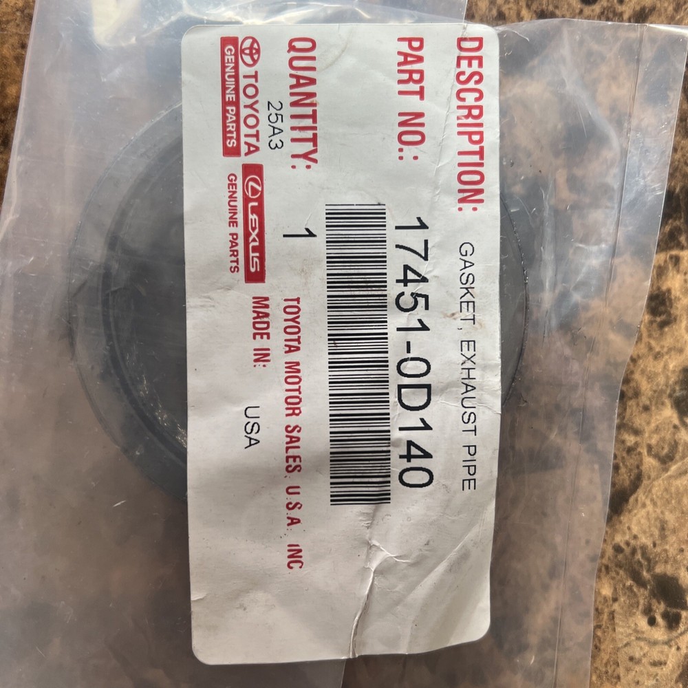 Genuine Toyota Exhaust Pipe Gasket OEM 17451-0D140 Durable Fit