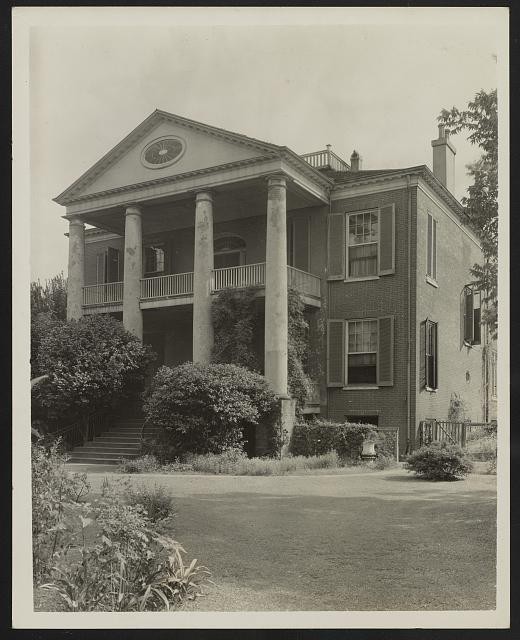 Photo:Natchez Mississippi Rosalie Mansion 1938 Greek Revival House
