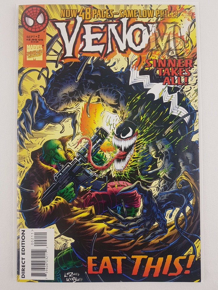1995 Marvel Comics Venom Sinner Takes All #2 FN+ Box G