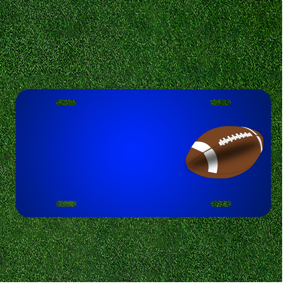 Custom Personalized License Plate With Add Names To American Football Football