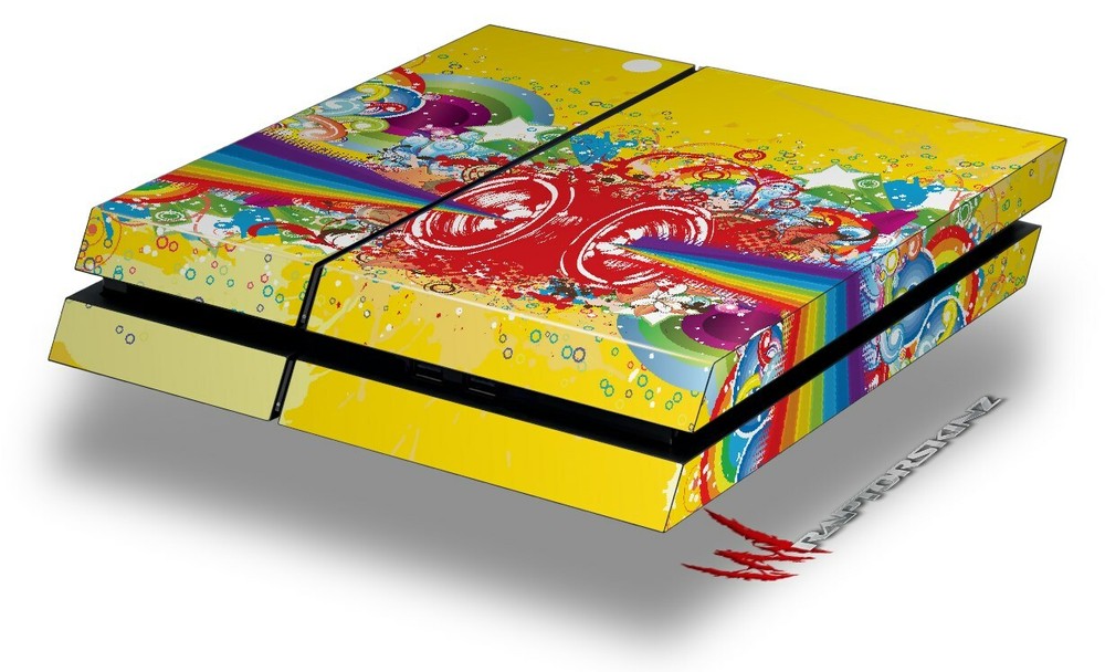 Skin for original PS4 Gaming Console Rainbow Music