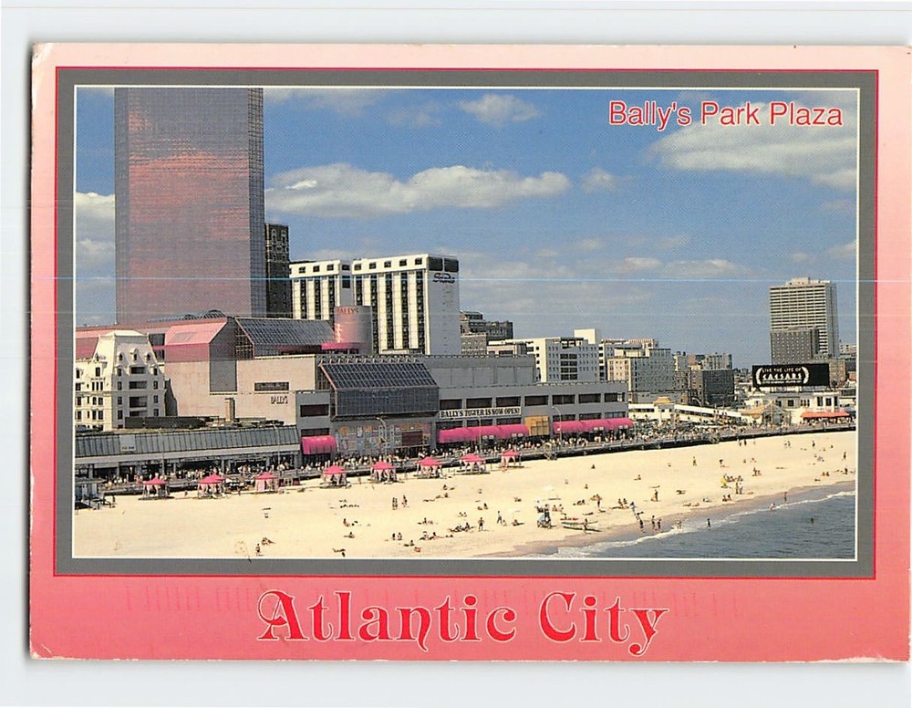 Postcard Bally's Park Plaza Hotel and Casino Atlantic City New Jersey USA