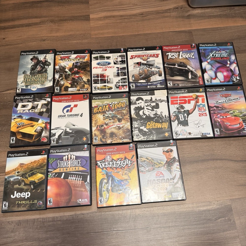 Sony PlayStation 2 PS2 Games Lot 16 Games  Complete Excellent