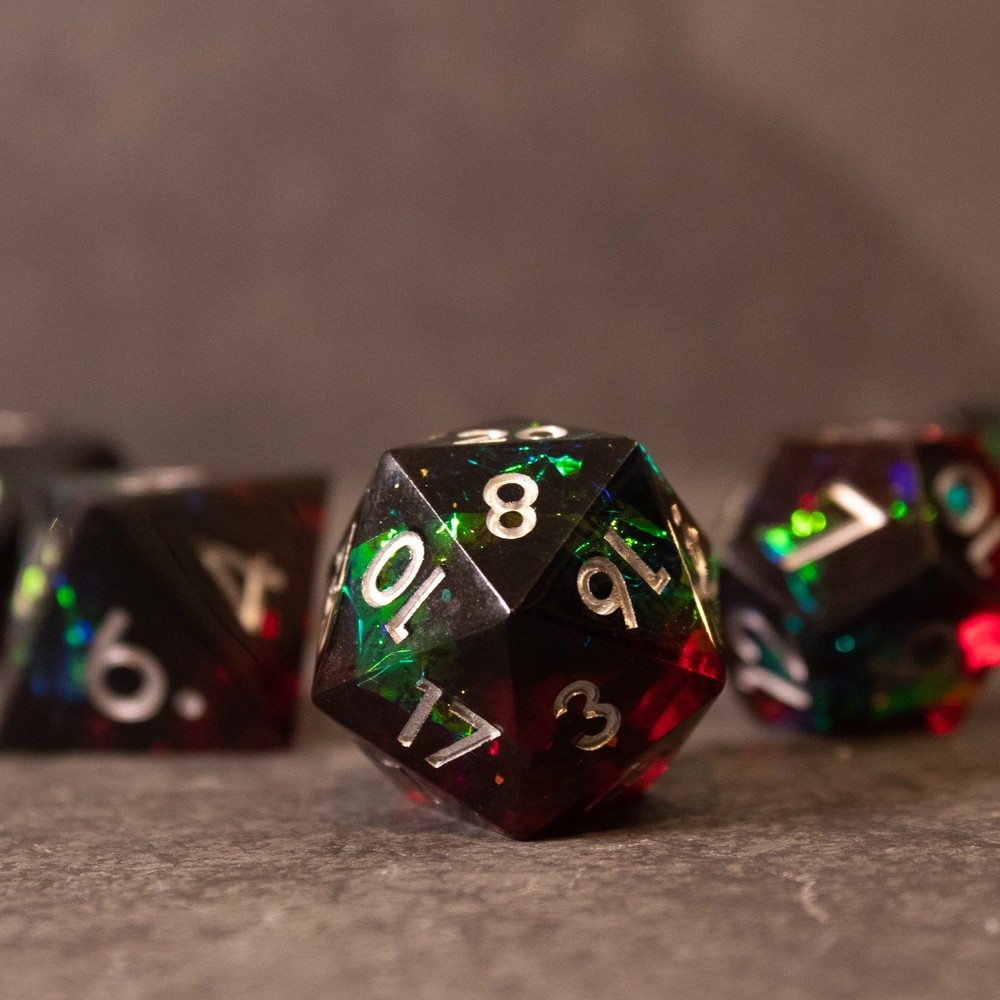 Blood Magic DnD Dice Set - Sharp Edge