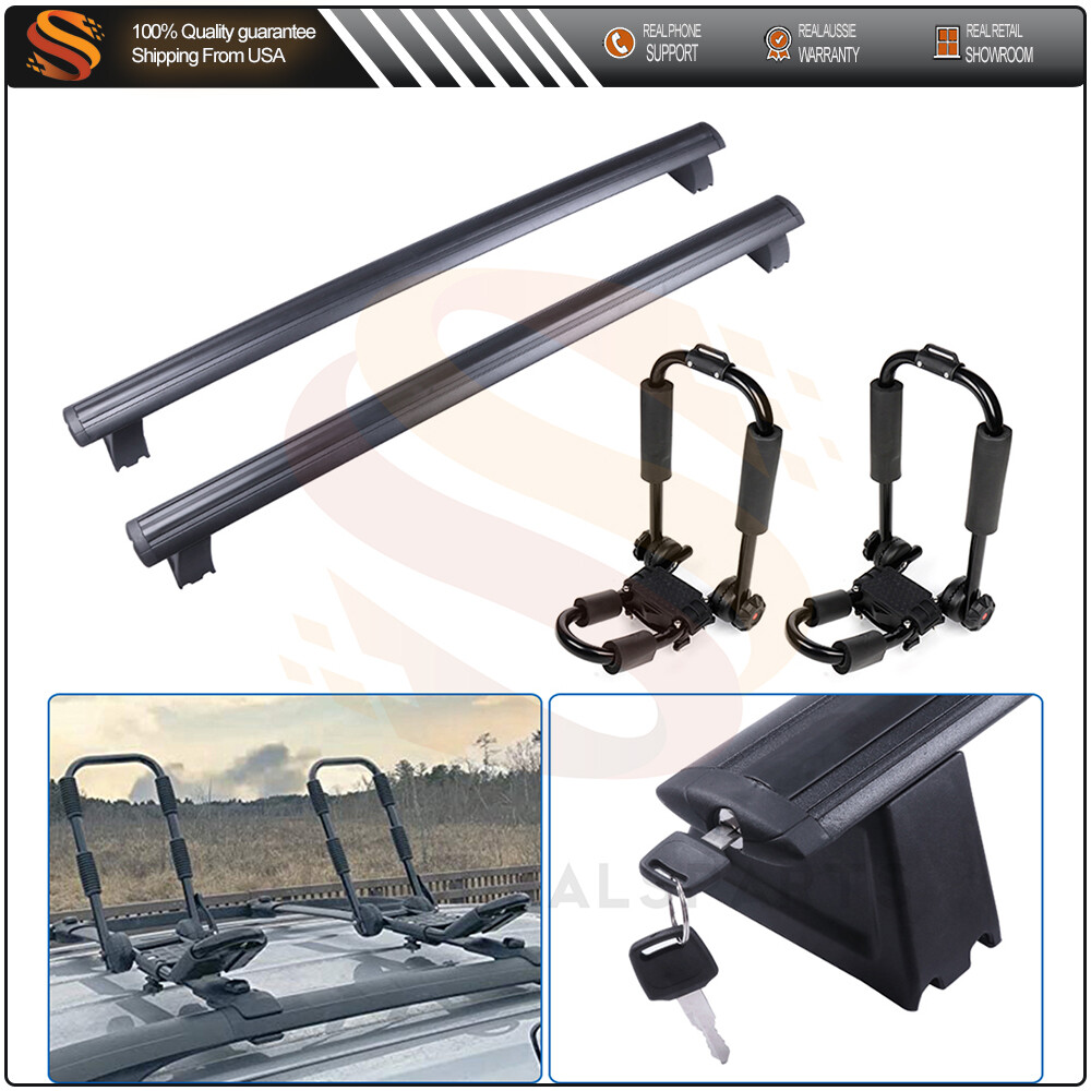 Top Roof For 2011-18 Jeep Grand Cherokee Cross Rack Bar + Kayak Luggage Carrier