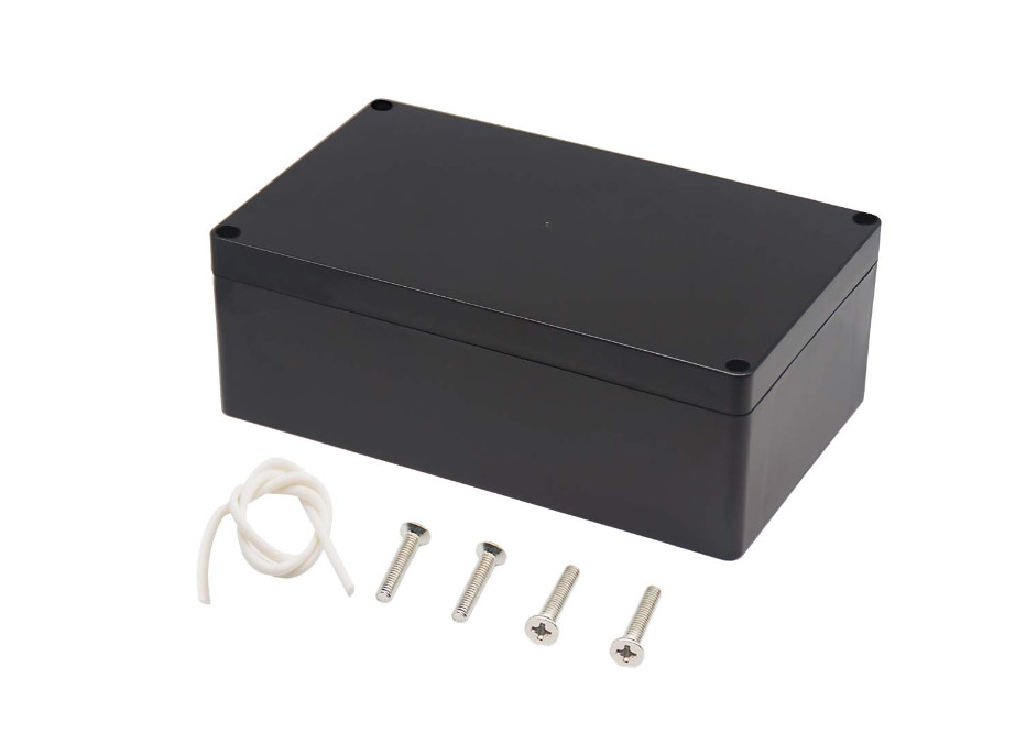Waterproof Plastic Project Box ABS IP65 Electrical Junction Box Enclosure Black-image