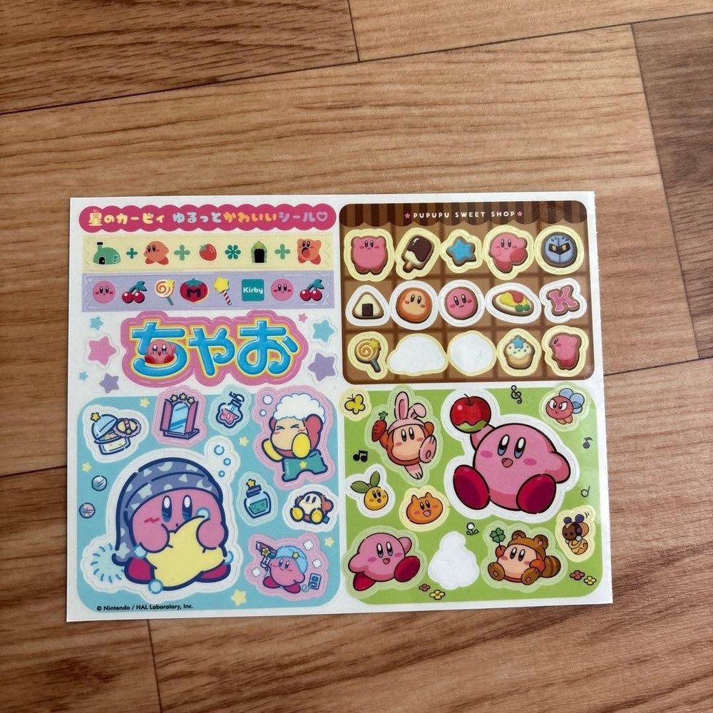 Kirby Sweets Design Sticker Sheet, Colorful Character, , Japan