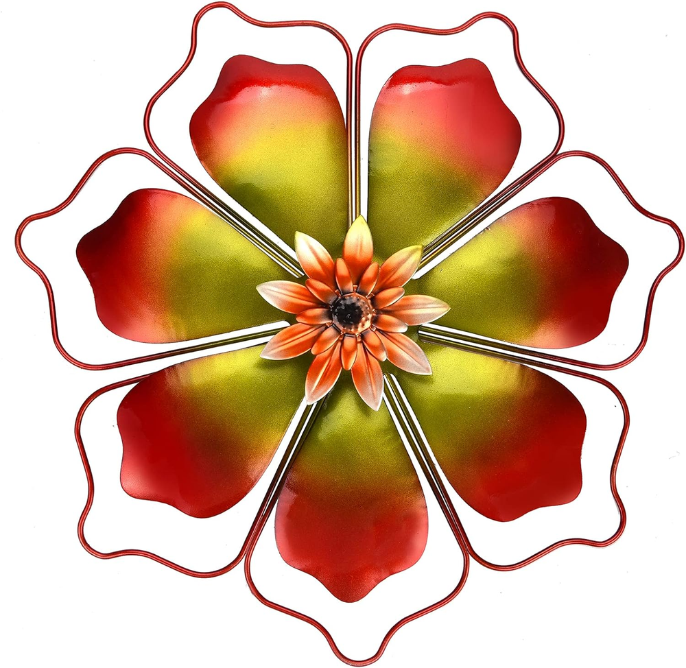 Metal Flowers Wall Decor Wire Framed Flower Metal Wall Art Decorations Hanging f