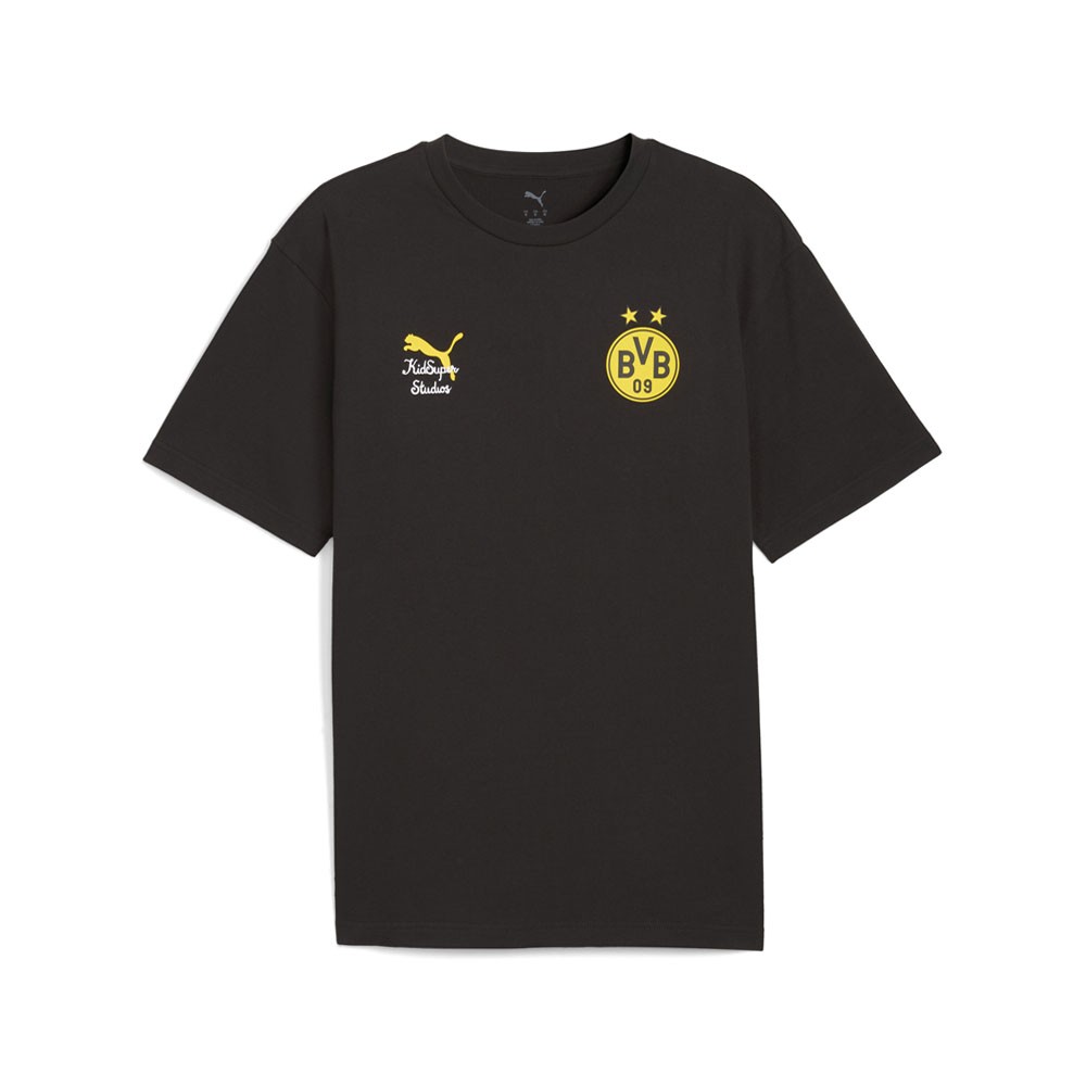 PUMA  X Kidsuper Borussia Dortmund Graphic Crew Neck Short Sleeve T-Shirt Mens S