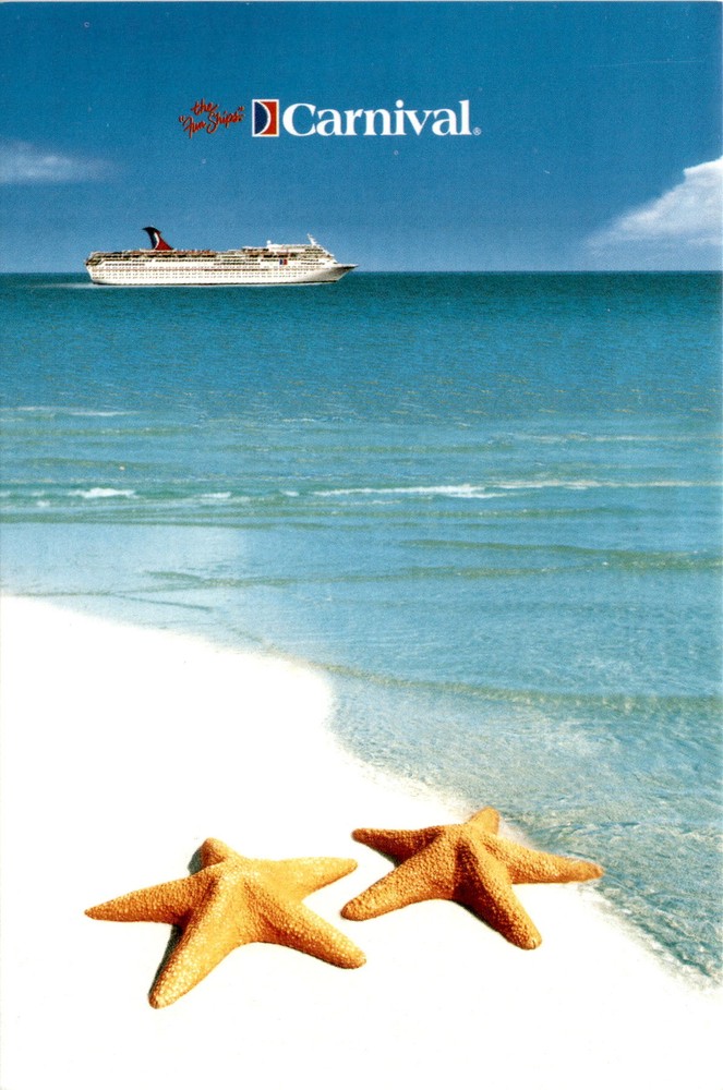 Jun Ships Carnival DI Cruise Line Popular Postcard Travel Memento  