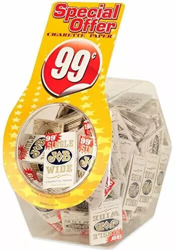 JOB Single Wide Cigarette Rolling Papers – 100 Count (70mm) - Free Shipping