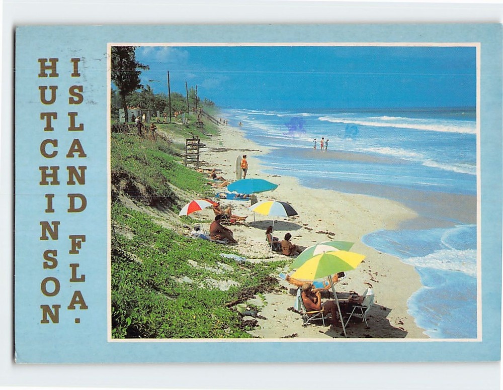 Postcard Beach Area in Hutchinson Island Florida USA