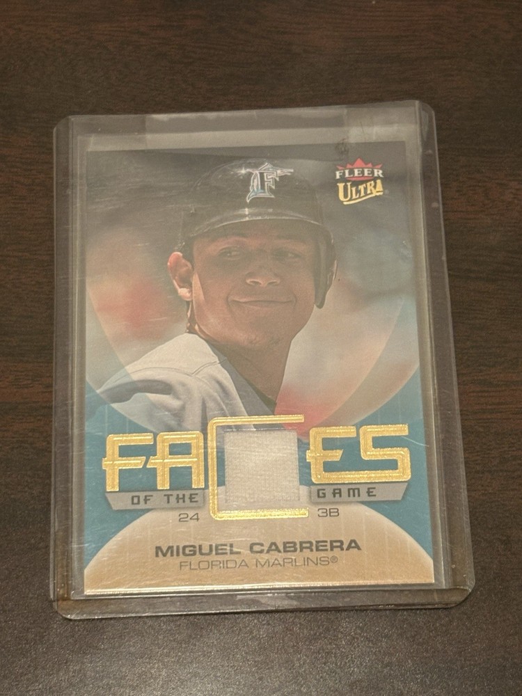 2007 Fleer Ultra Faces of the Game #GF-MC Miguel Cabrera Florida Marlins Patch